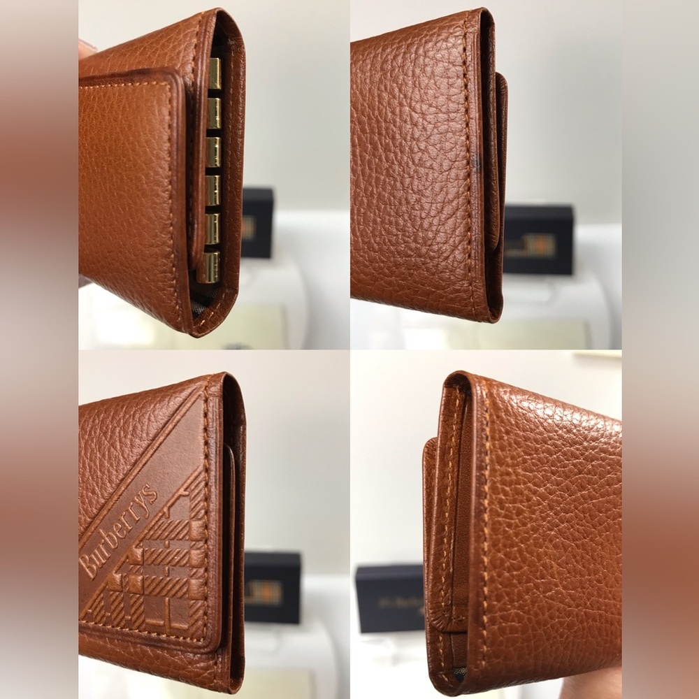 BURBERRY Leather 5-Key Holder Case 😍 - Picture 15 of 17